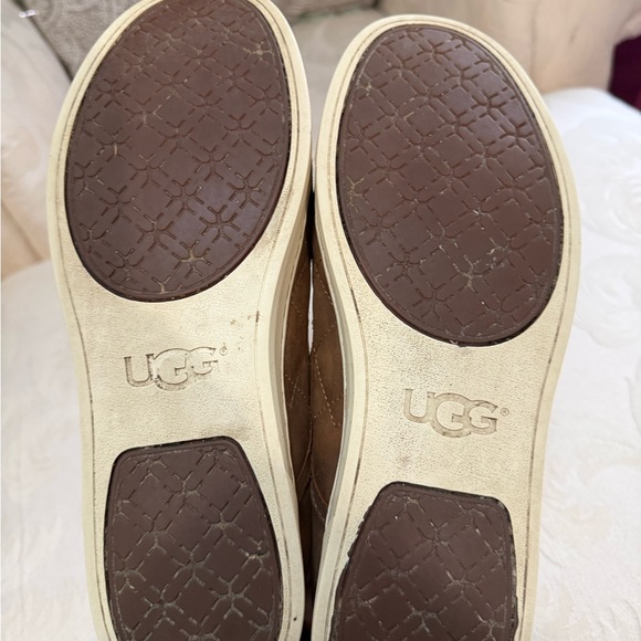 UGG Men’s Quilted Leather Slip On Sneakers Brown Casual Comfort Shoes Size 11 main image 6